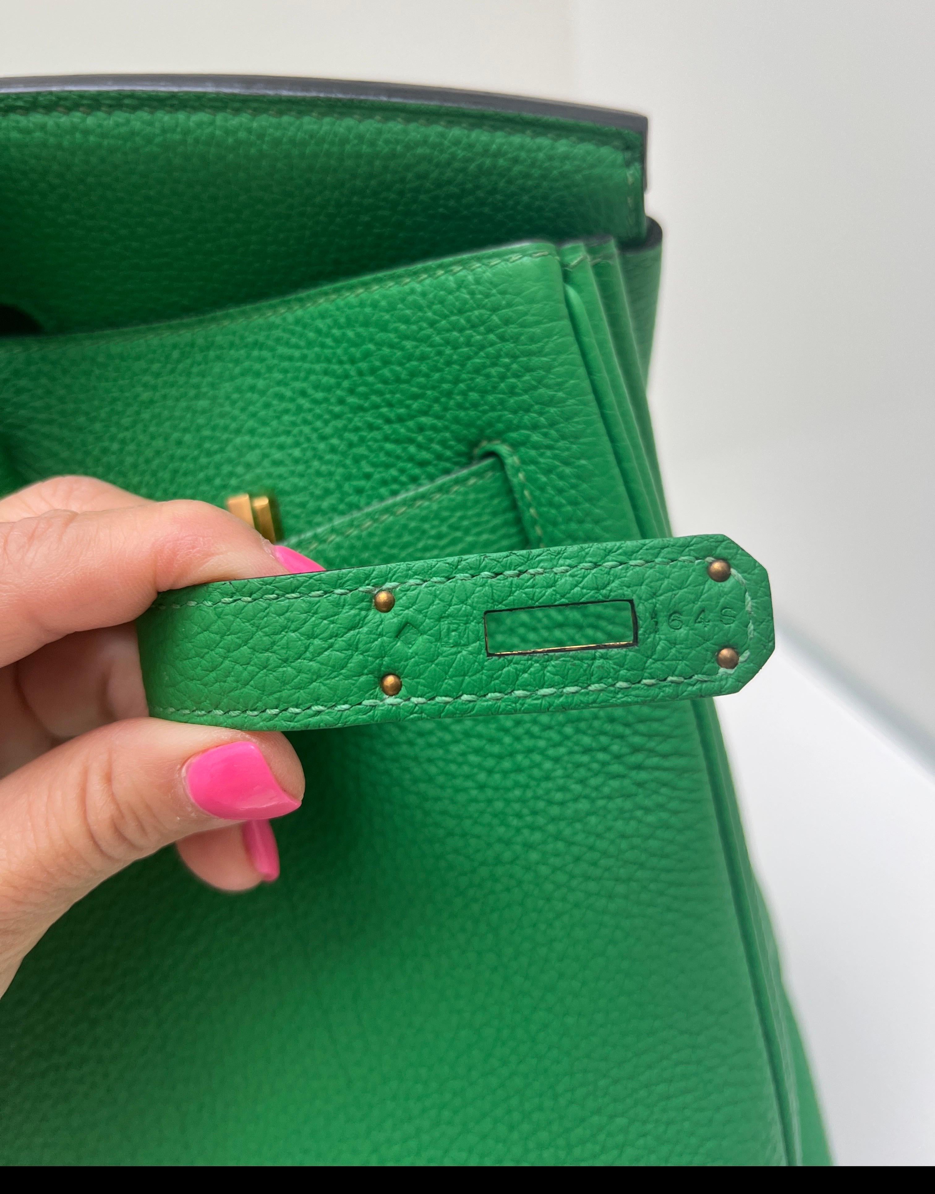 Bolso Hermes Birkin 35 de bambú en venta 14