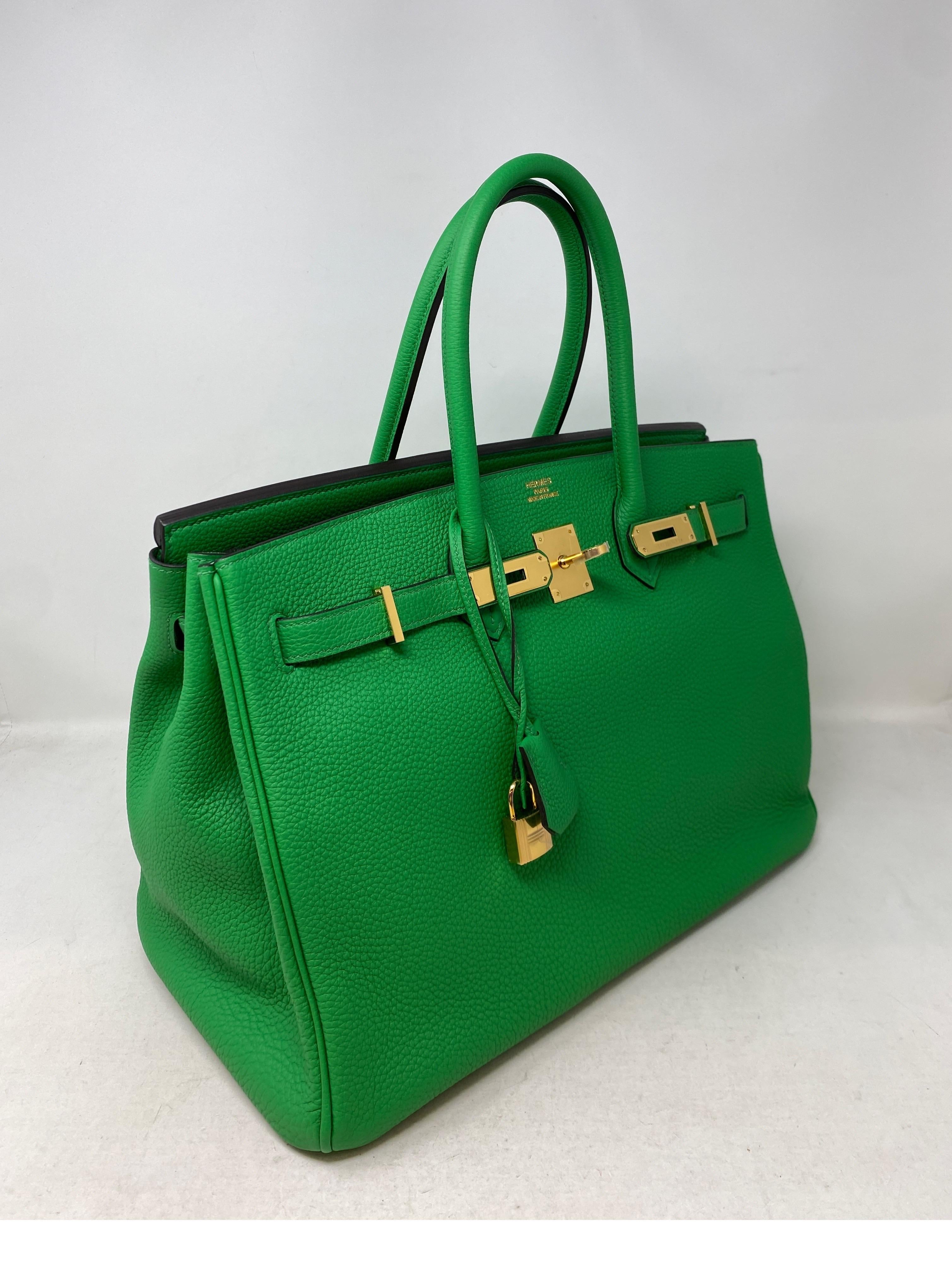 Women's or Men's Hermes Bamboo Birkin 35 Bag