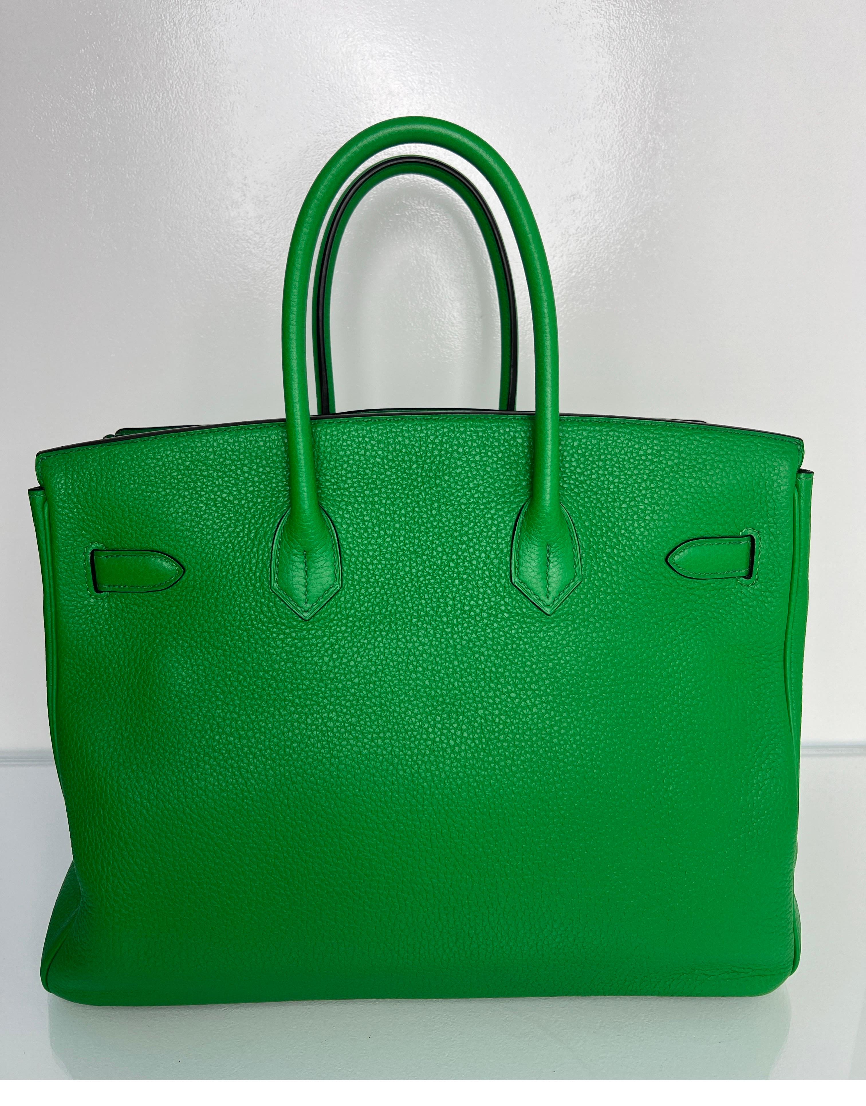 Women's or Men's Hermes Bamboo Birkin 35 Bag