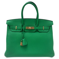 Bolso Hermes Birkin 35 de bambú