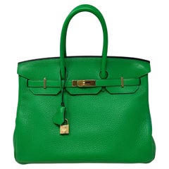 Hermes Bamboo Birkin 35 Bag