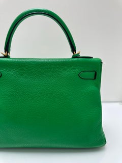 Hermes Bamboo Clemence Kelly 32 Bag
