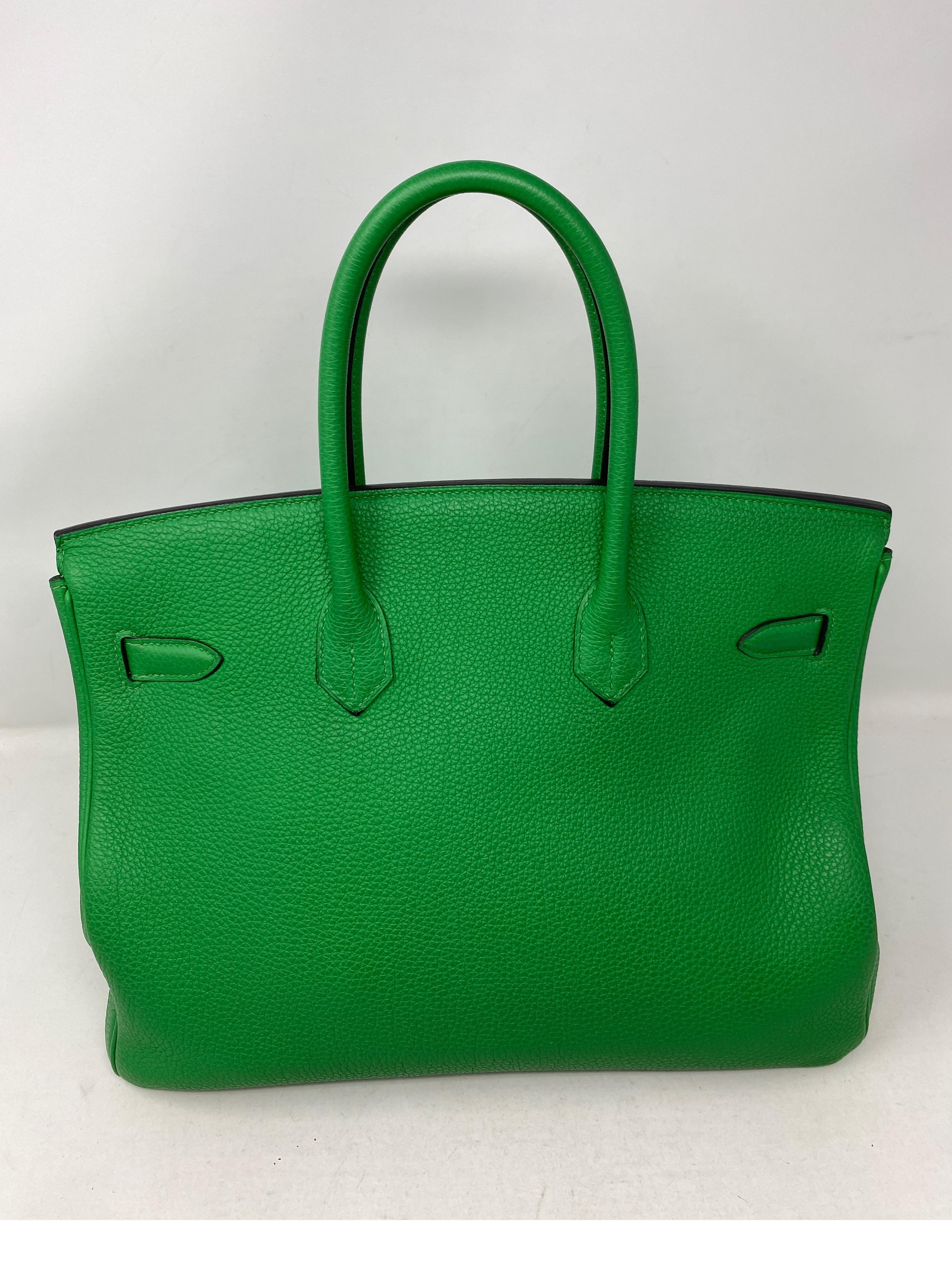 Bolso Hermes Birkin 35 verde bambú 2