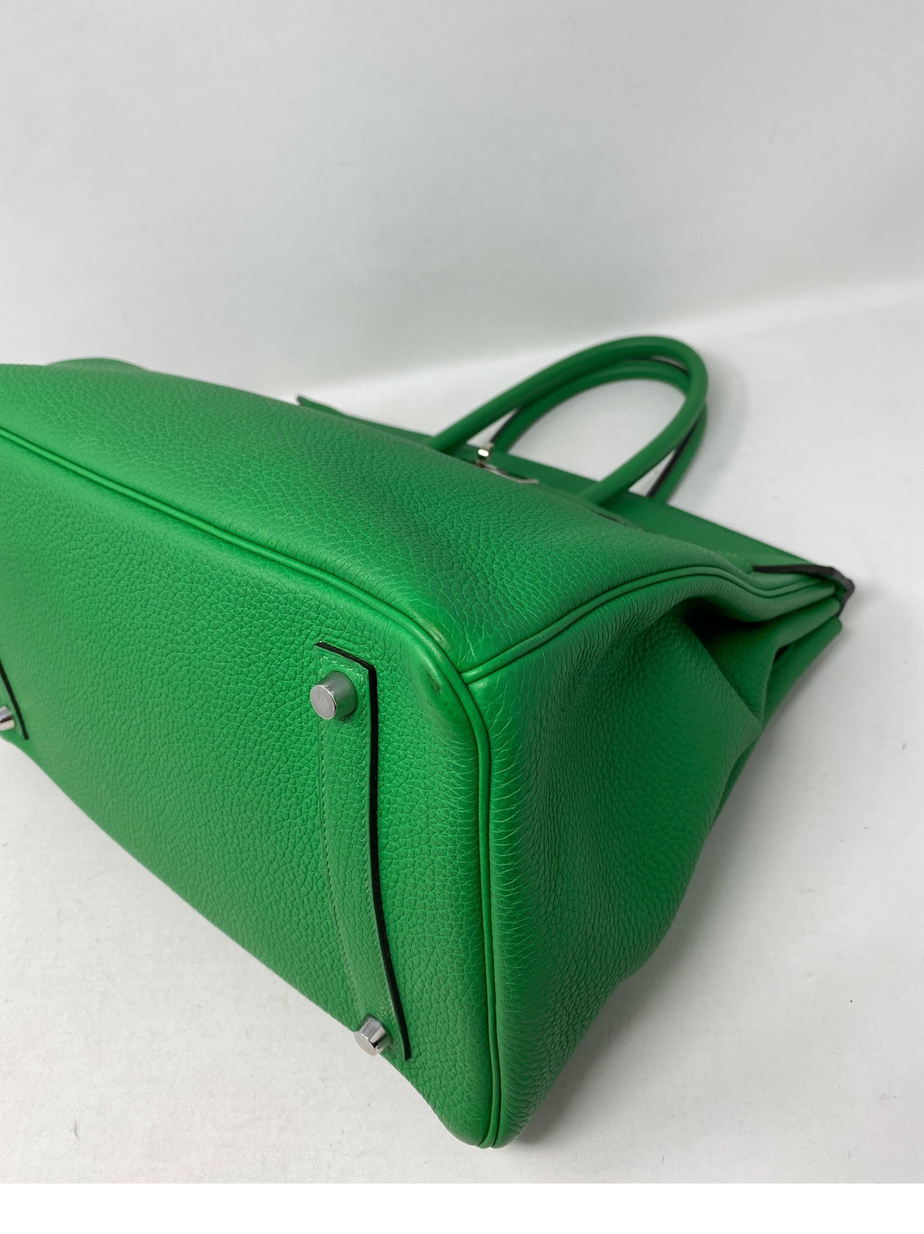 Bolso Hermes Birkin 35 verde bambú 4