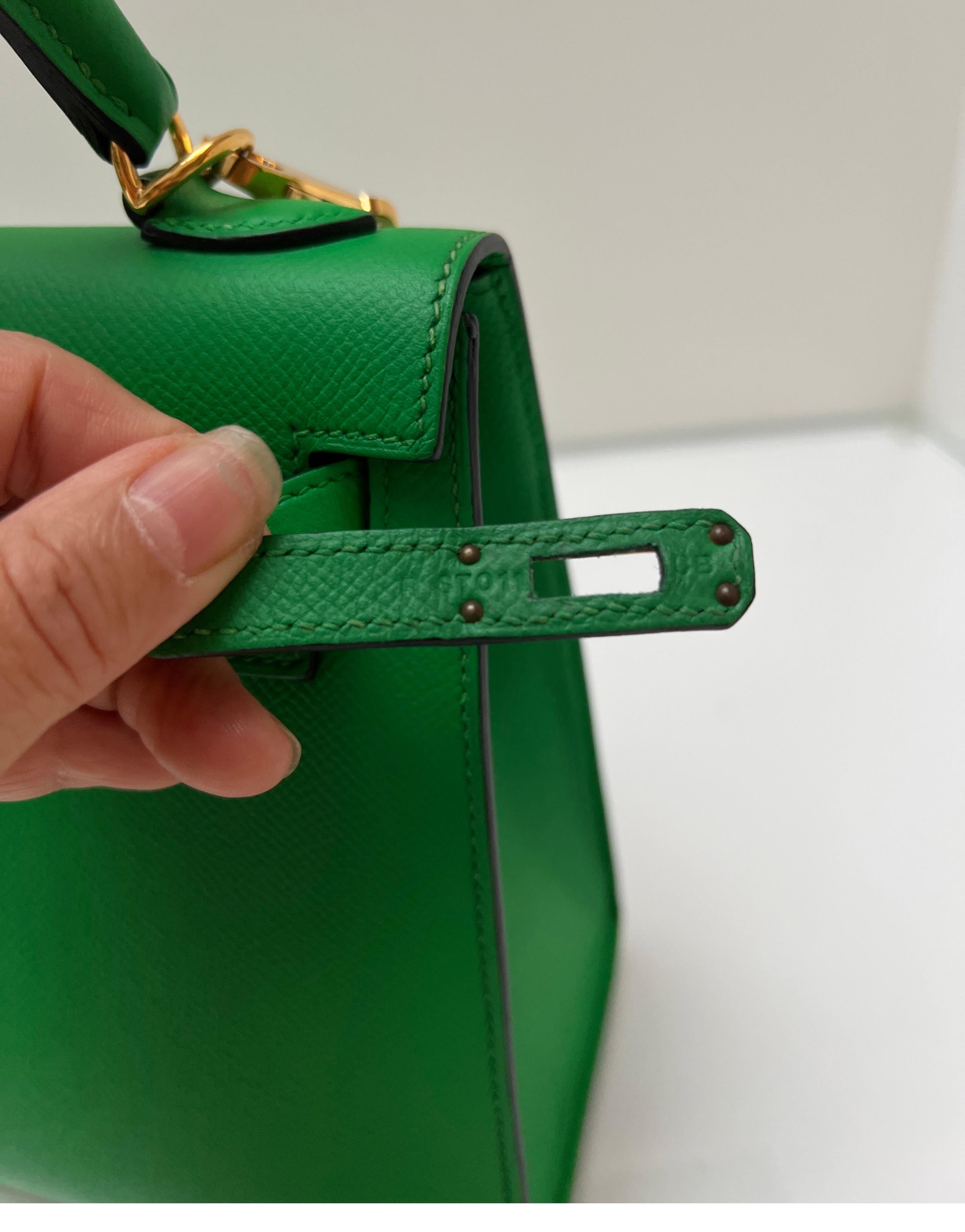 Hermes Bamboo Kelly 25 Bag For Sale 7