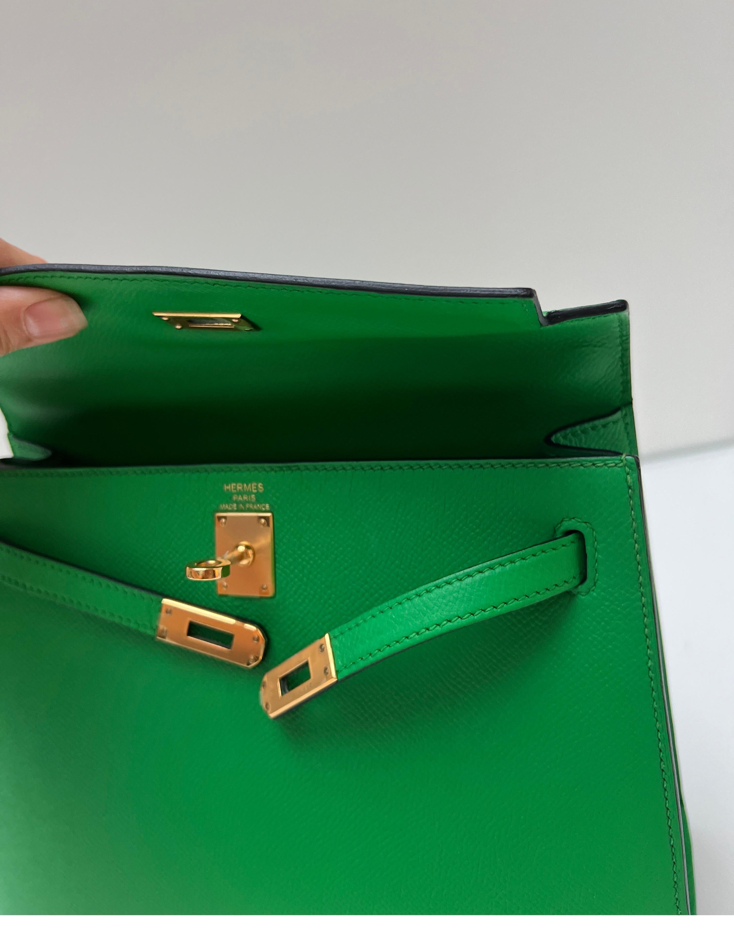 Hermes Bamboo Kelly 25 Bag For Sale 8