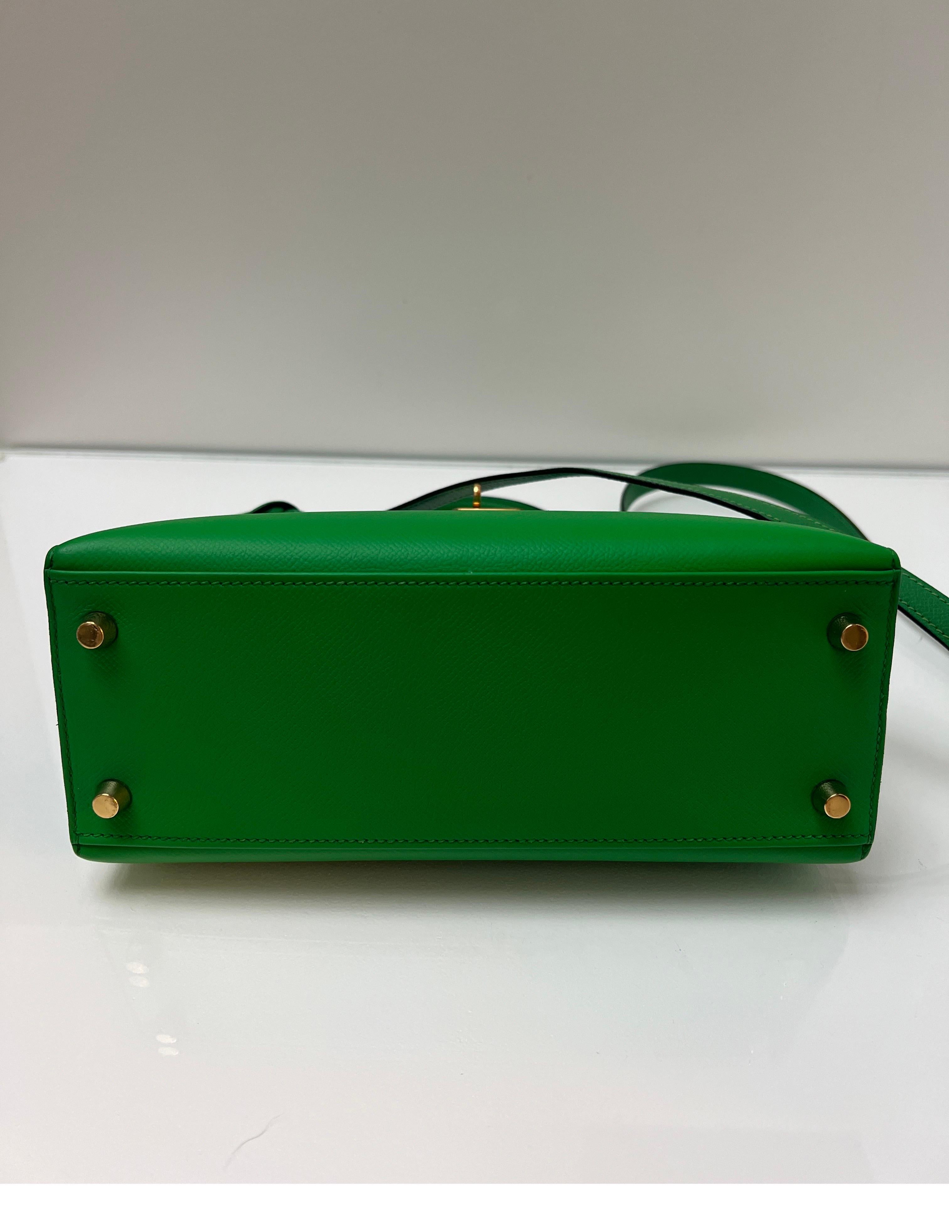 Hermes Bamboo Kelly 25 Bag For Sale 14