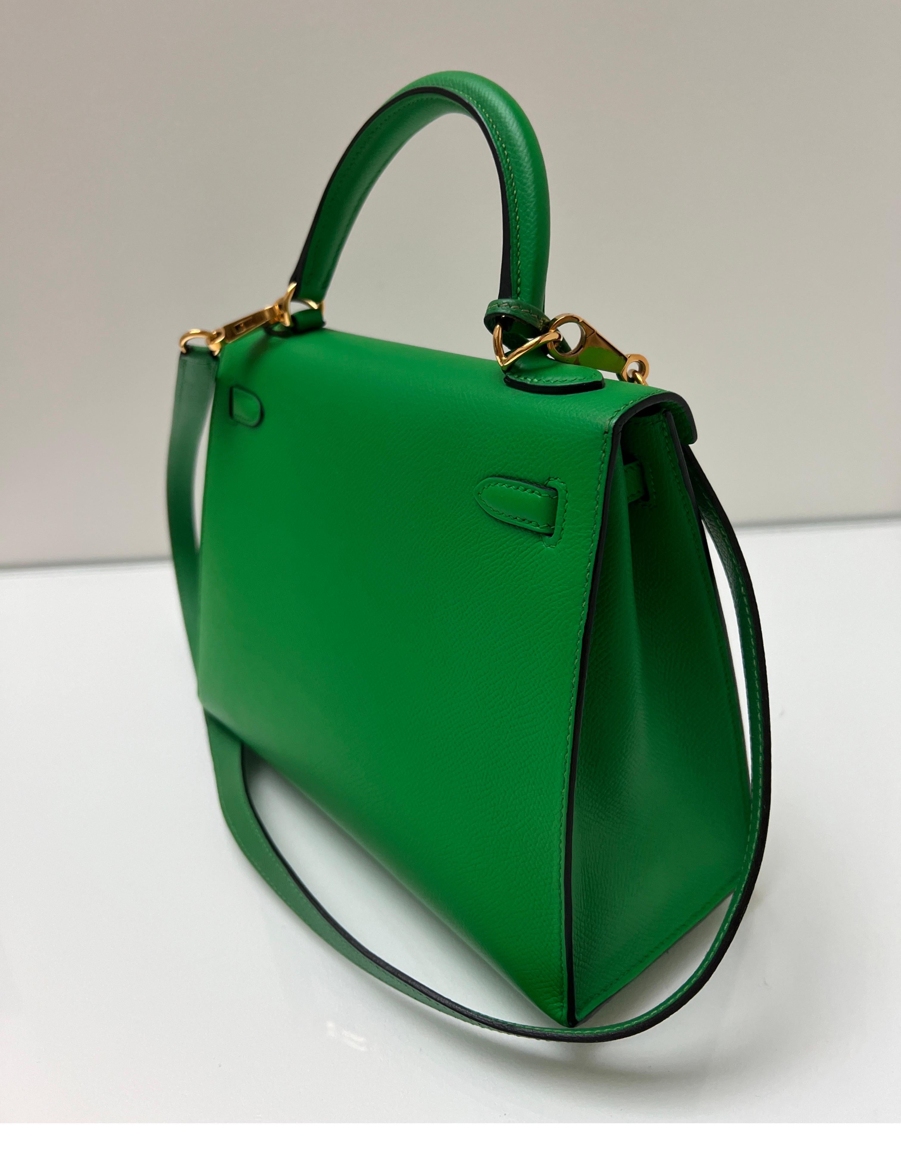 Hermes Bamboo Kelly 25 Bag For Sale 1