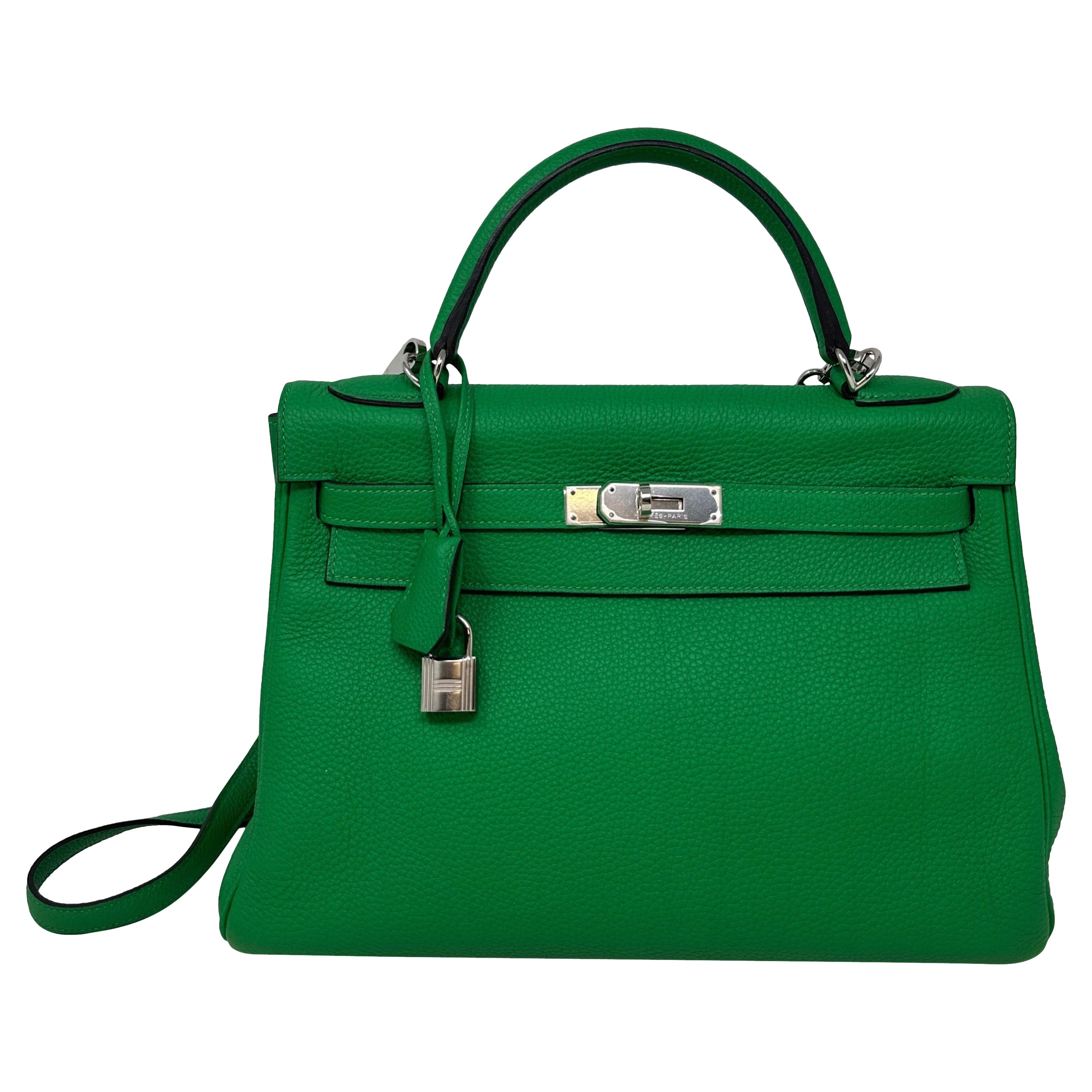 Hermes Bamboo Kelly 35 Bag