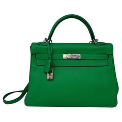 Hermes Bamboo Kelly 35 Bag