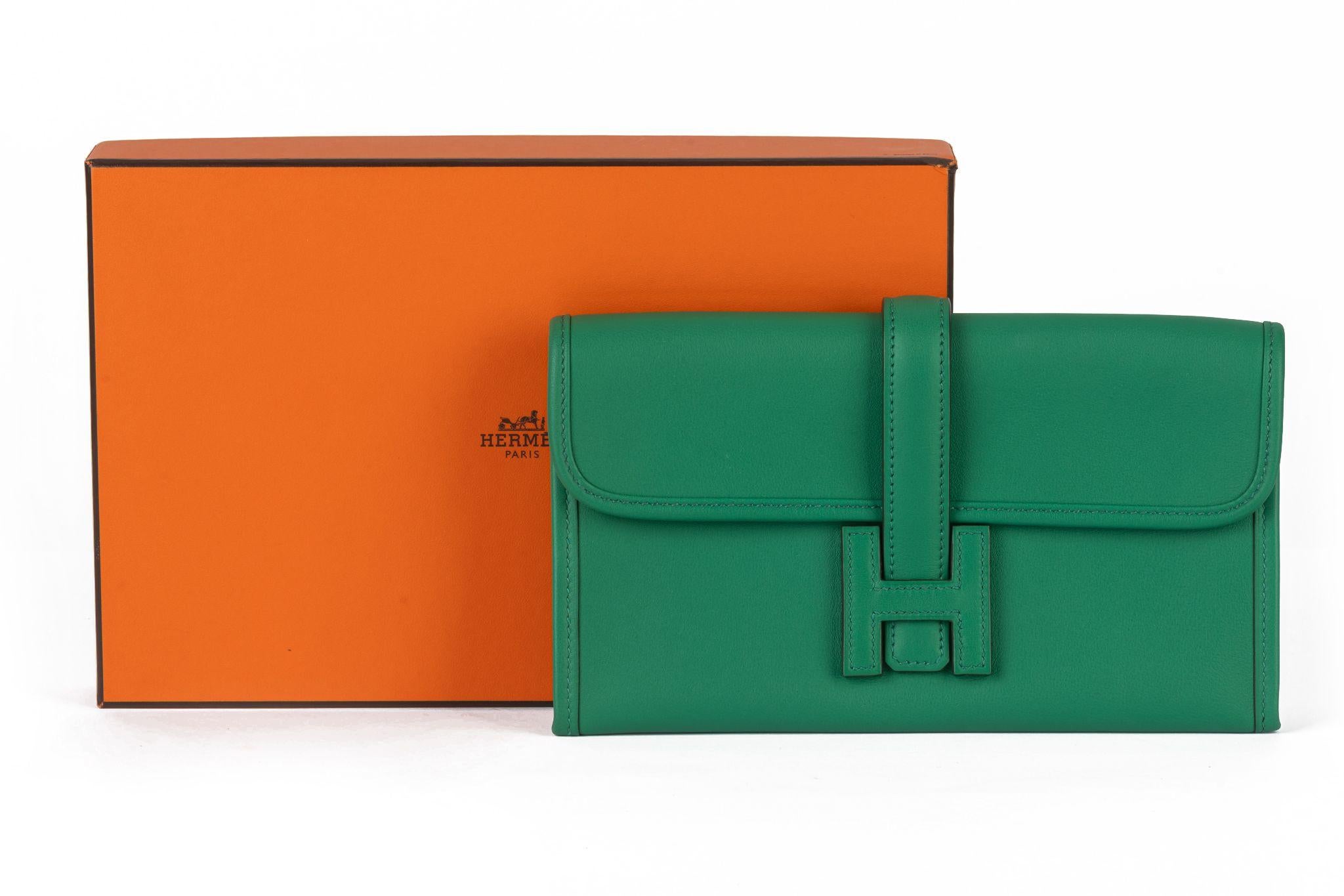 Hermès Bamboo Swift Jige Elan Clutch im Angebot 3