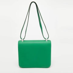 Bolso Hermès Bambú Swift Piel Acabado Paladio Constance 23