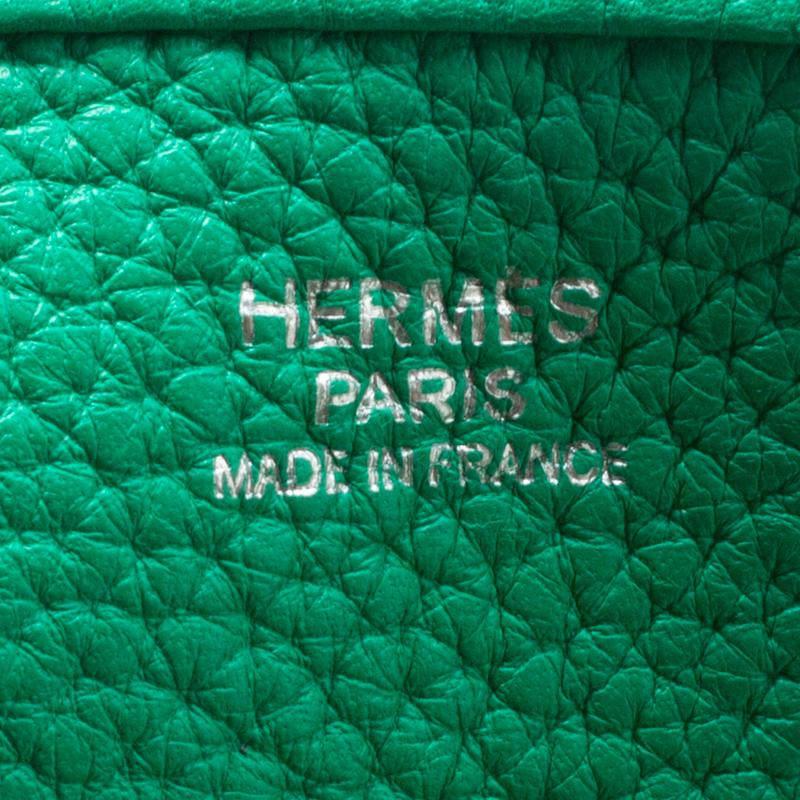 Women's Hermes Bamboo Togo Leather Evelyne III GM Bag