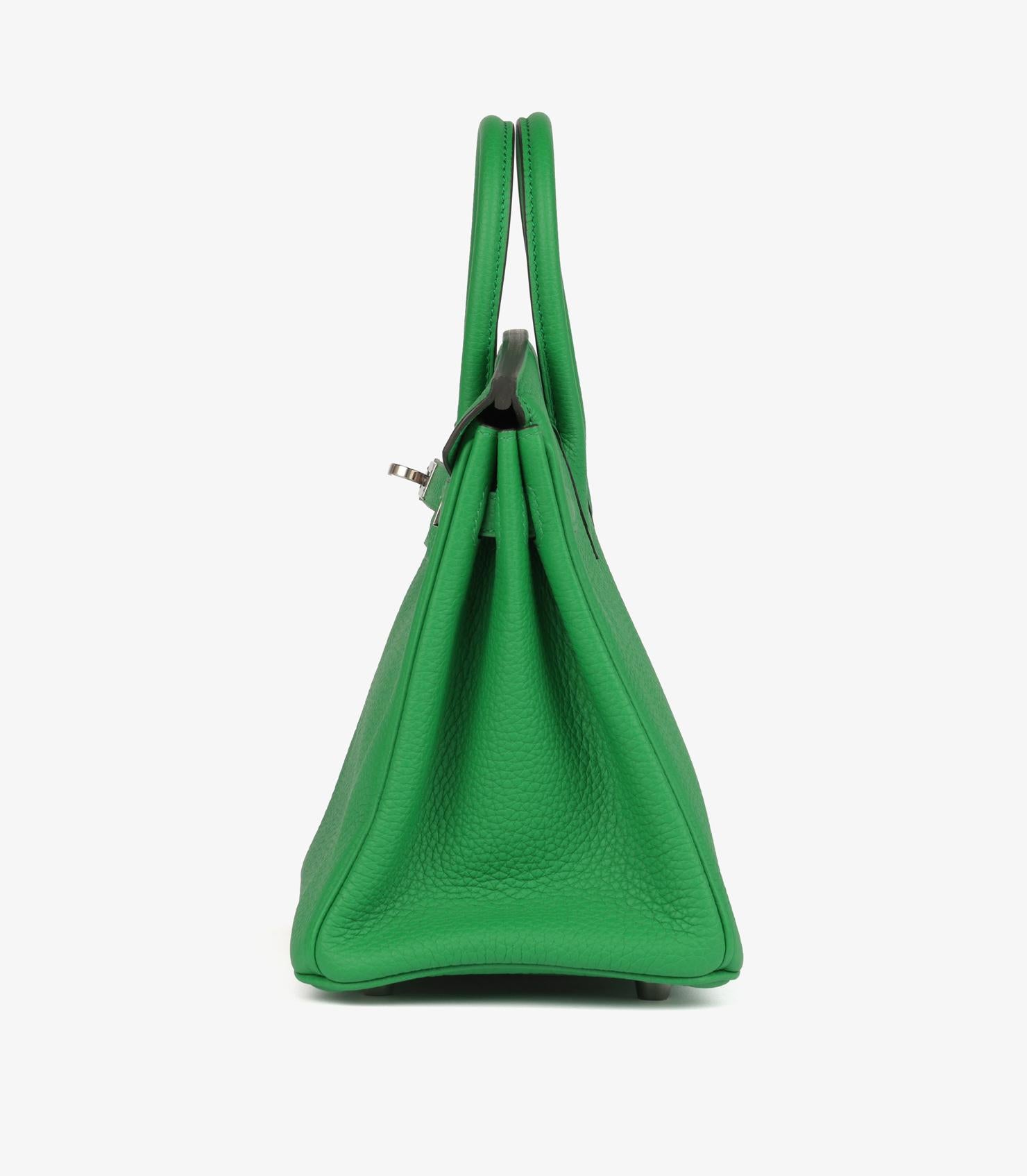 Hermès Bambou & Caramel Togo Leather Verso Birkin 25cm Retourne en vente 1