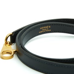 Hermès Bandoulière Cuir marine pour Sac Kelly II Navy box Leather Strap Hermes