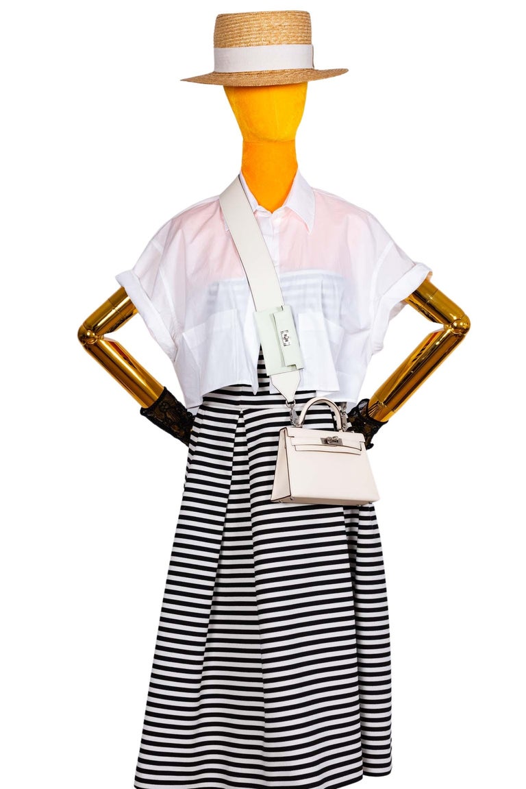 Hermès Bandouliere Kelly Pochette Shoulder Strap Vert Fizz Swift