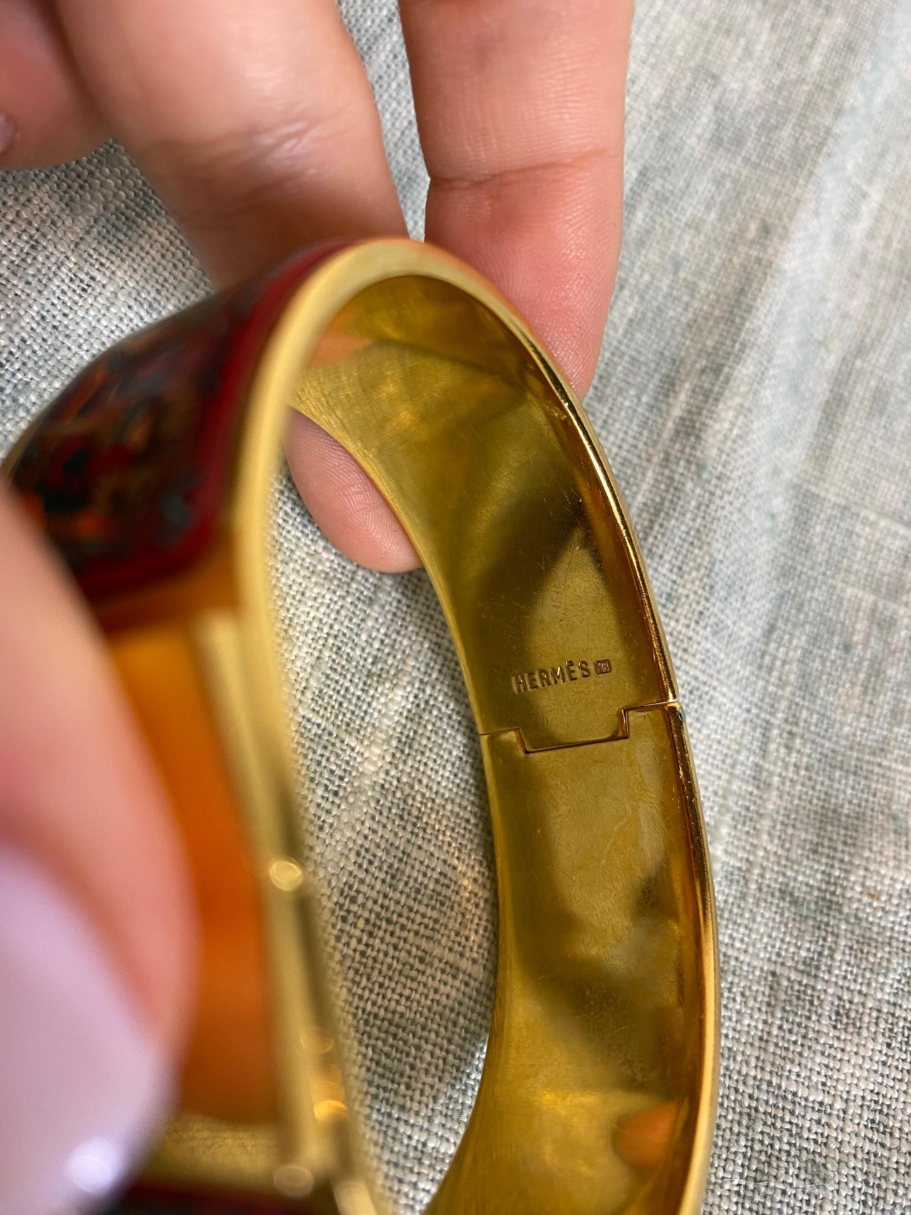 Marrone Bracciale bangle di Hermes in vendita