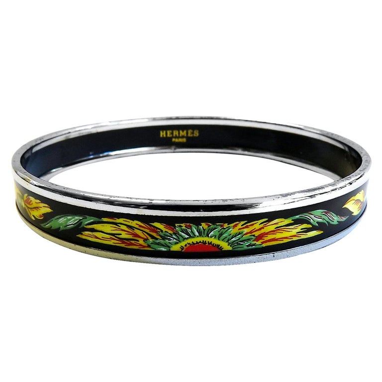 Hermes Bangle Printed Enamel For Sale at 1stDibs