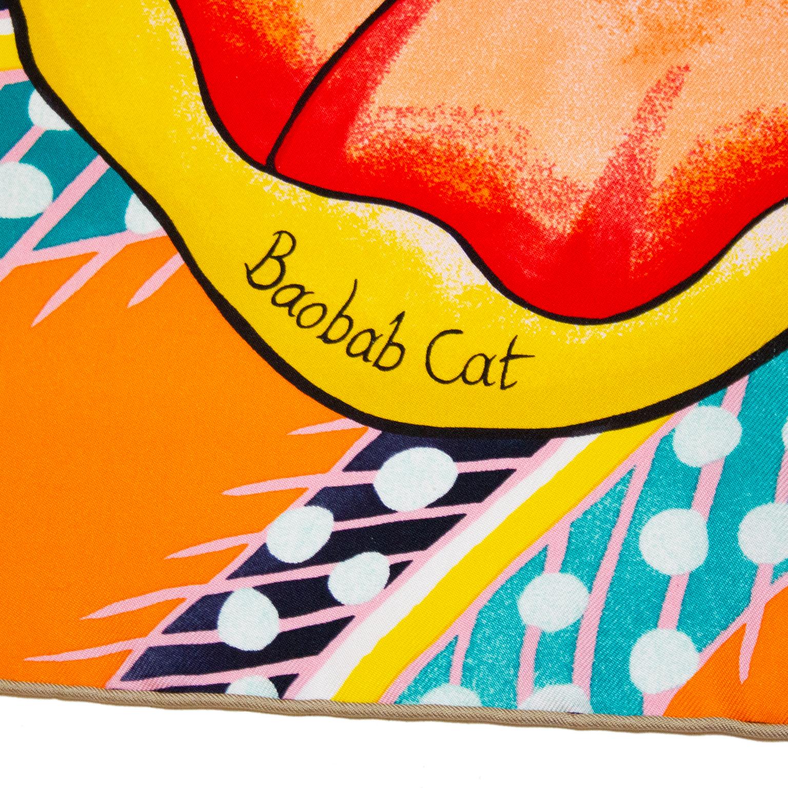 hermes baobab cat scarf
