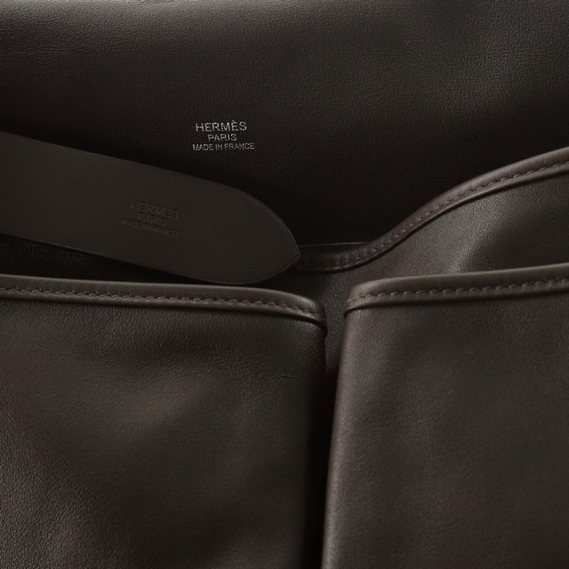 Hermes Barda Messenger Bag Veau Sikkim 35 In Good Condition In NY, NY