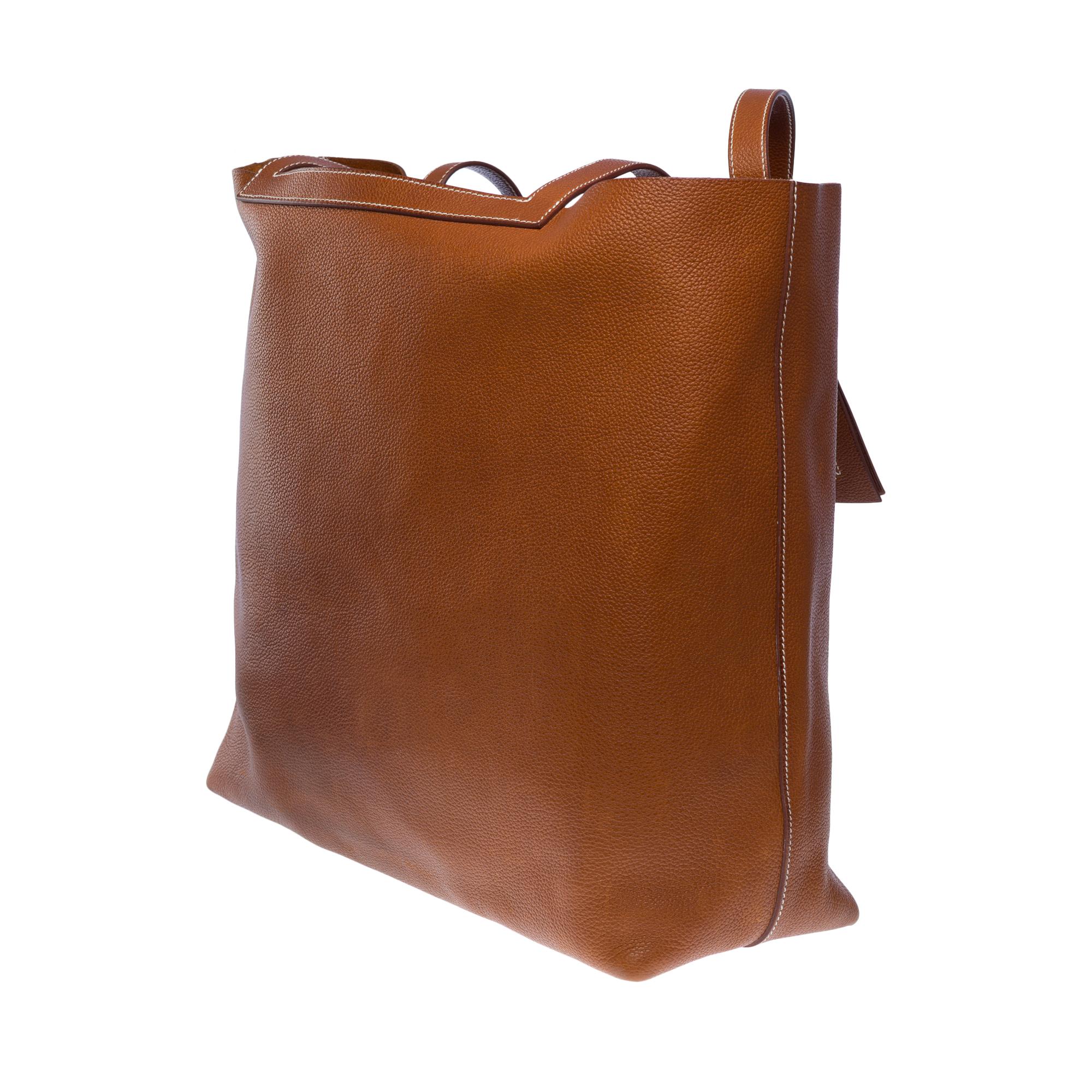 Women's Hermes Barenia Faubourg Fauve Cabasellier 46 Tote bag For Sale