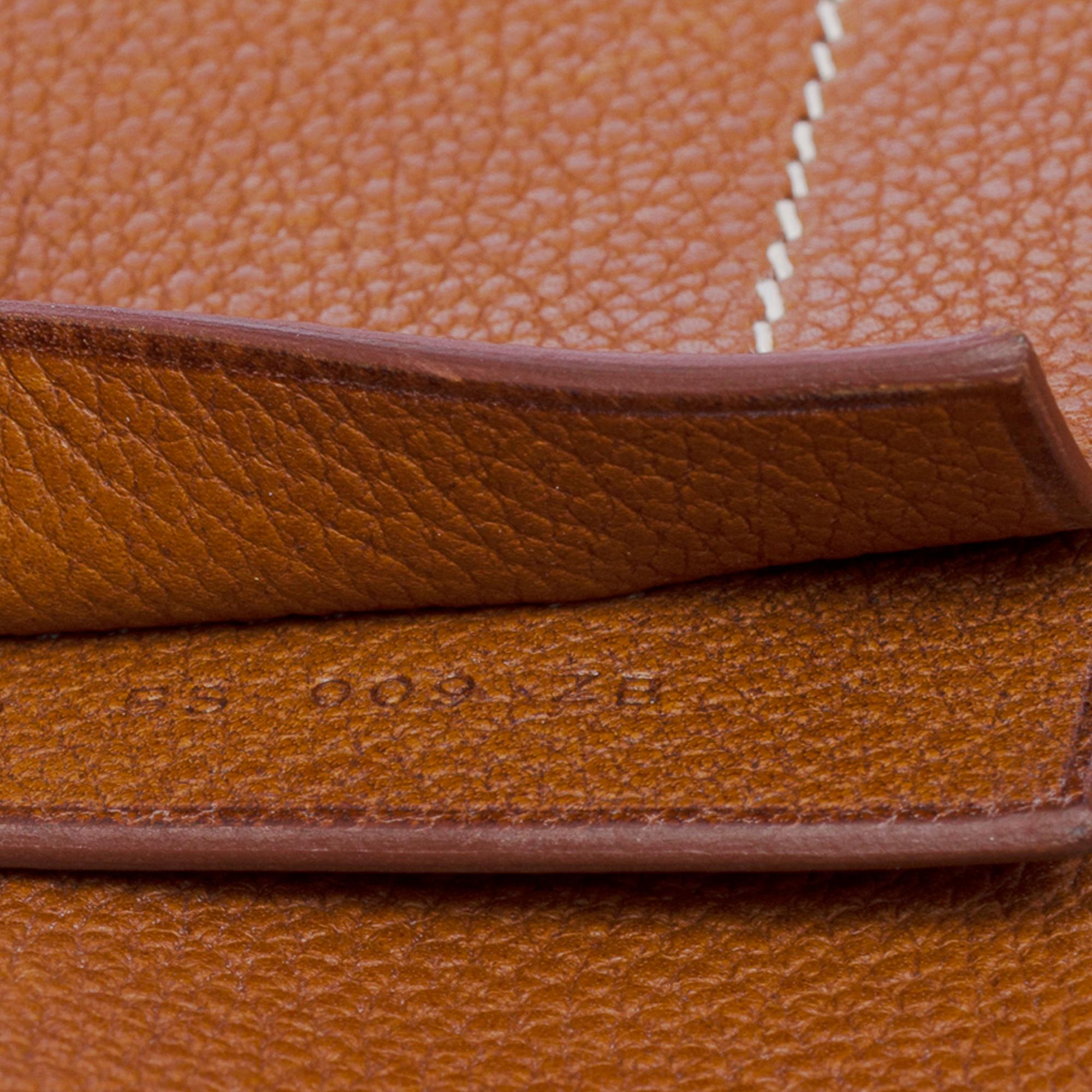 Hermes Barenia Faubourg Fauve Cabasellier 46 Tote bag For Sale 2