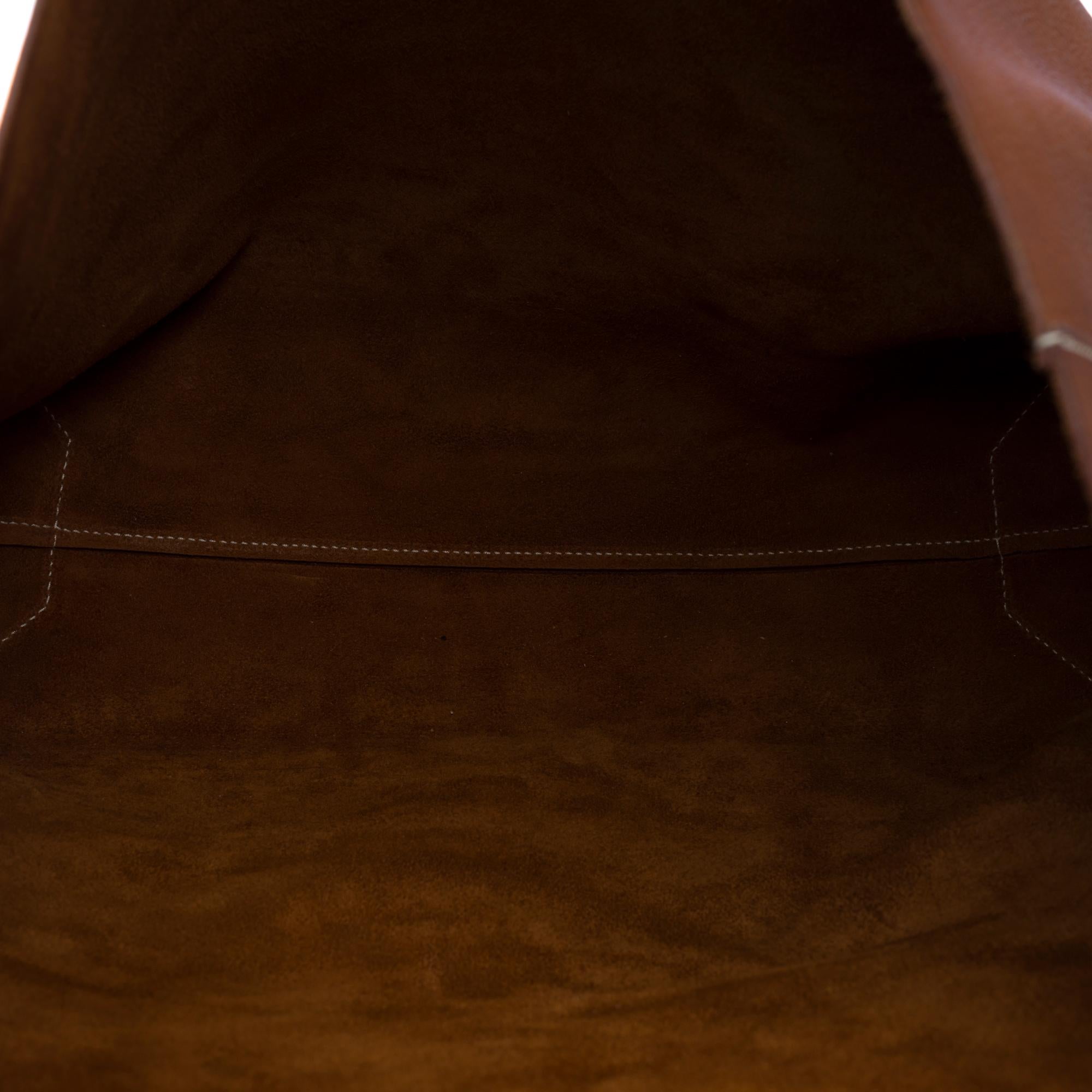 Hermes Barenia Faubourg Fauve Cabasellier 46 Tote bag For Sale 3