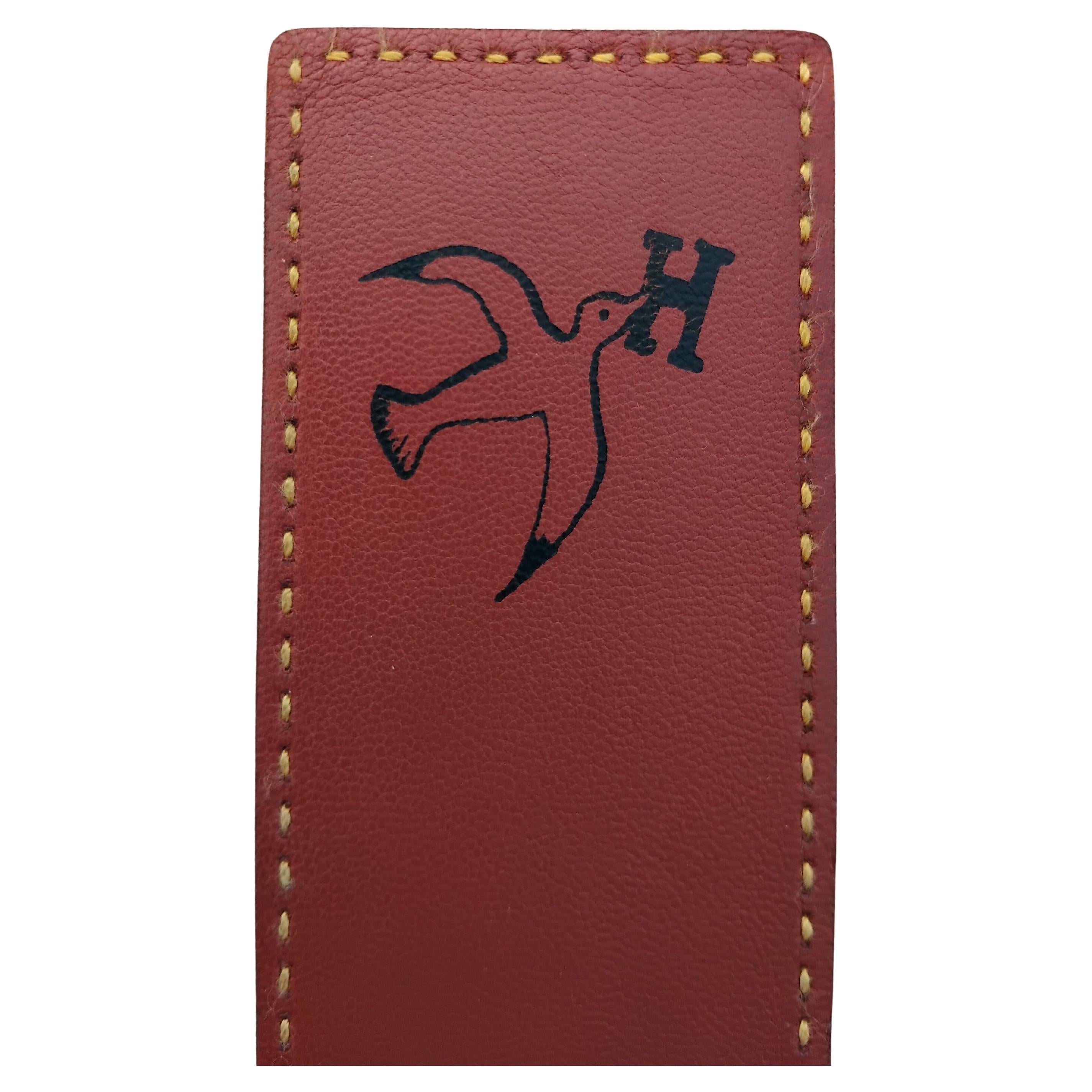 Hermès Barenia Lesezeichen aus Leder 1