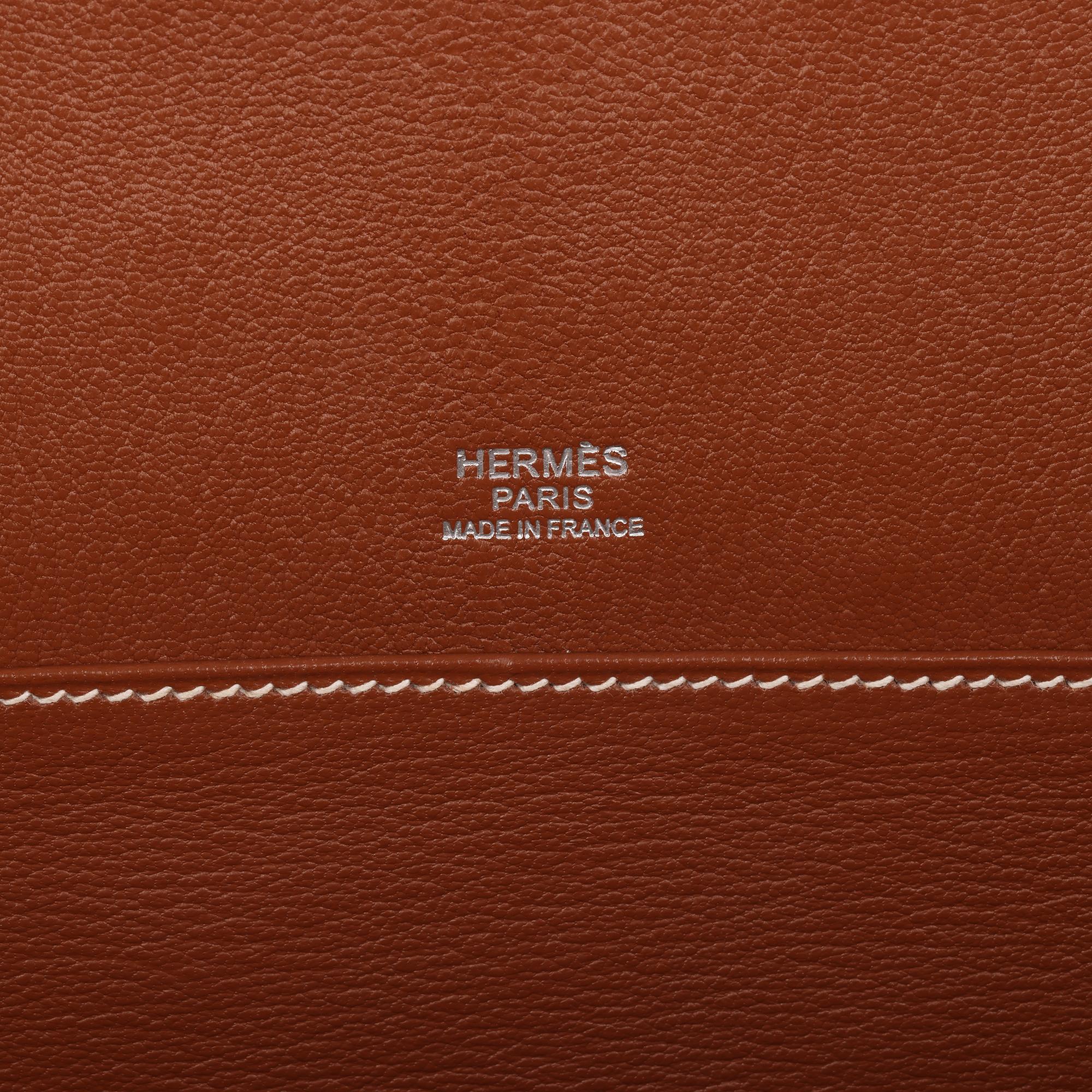 HERMÈS Barenia Leather & Wicker Kelly 35cm Picnic 2