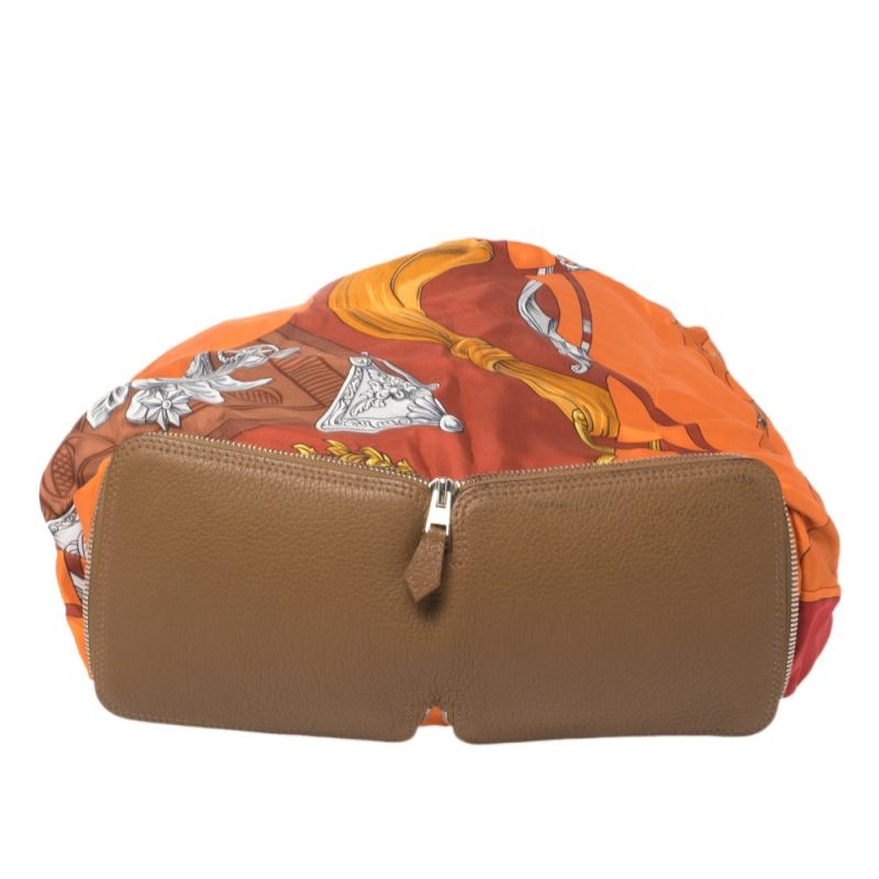 Women's Hermes Baroque Equestrian Print Silky Pop Tote