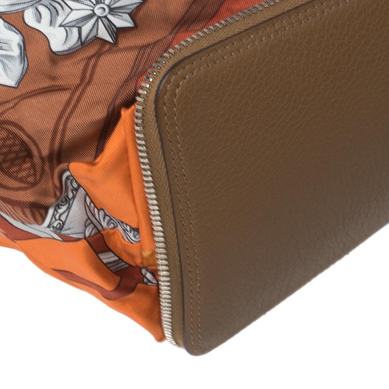 Hermes Baroque Equestrian Print Silky Pop Tote 2