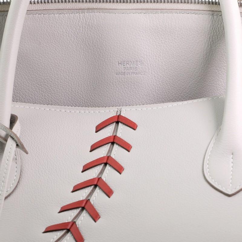 Hermes Baseball Bolide Bag Evercolor 45 In Good Condition In NY, NY