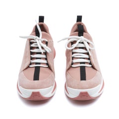 Hermès Basket Just Rose EU39.5 Pink Suede and Jersey Sneakers UK6 US8.5 Hermes