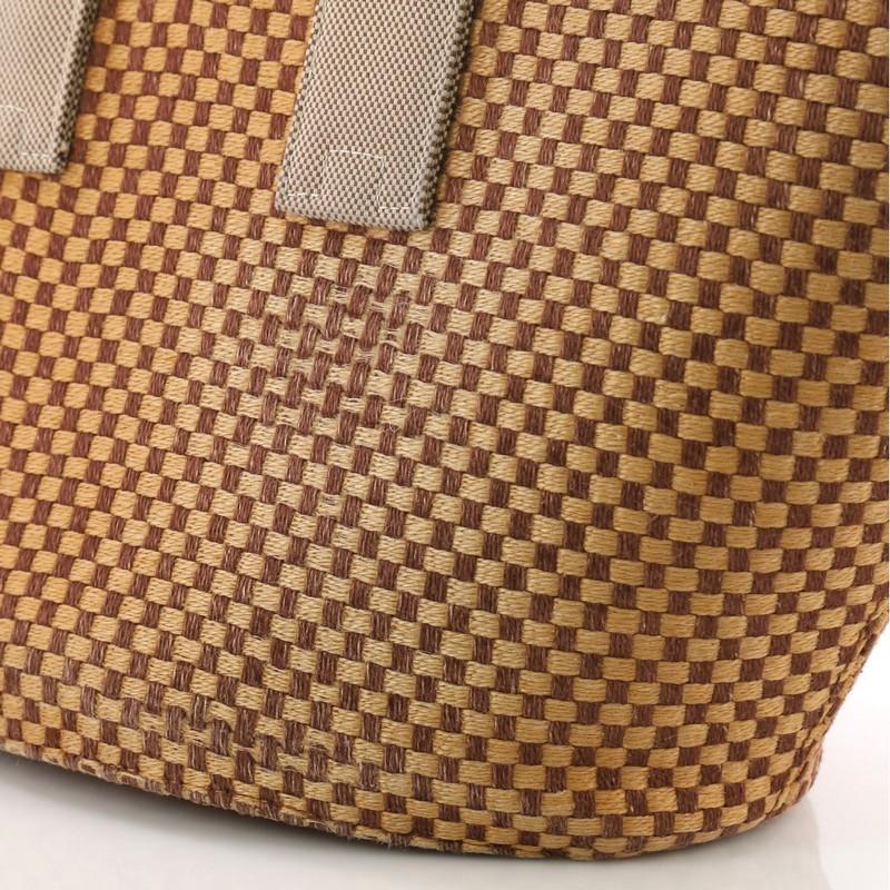 Hermes Basket Weave Tote Woven Jute Small 2