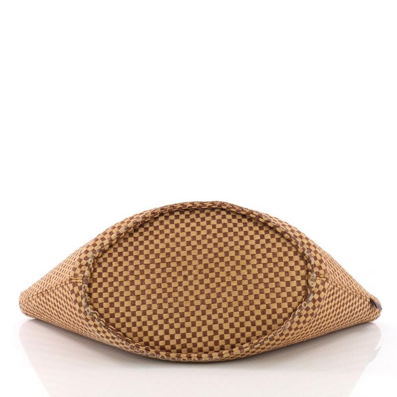 Brown Hermes Basket Weave Tote Woven Jute Small