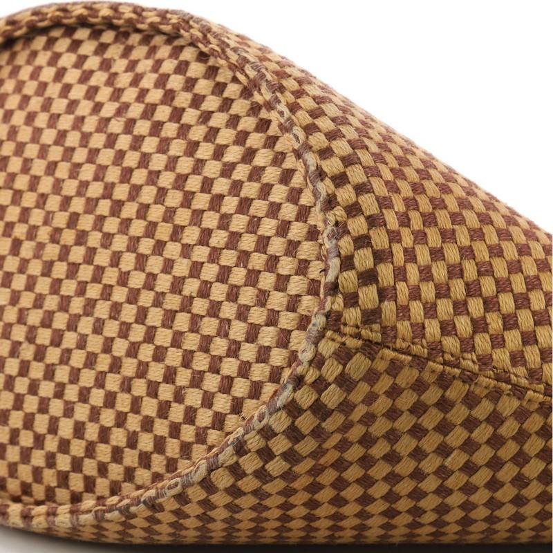 Women's Hermes Basket Weave Tote Woven Jute Small