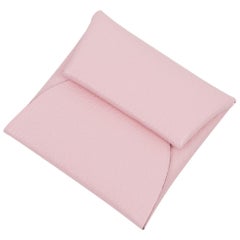 Hermes Bastia Change Purse Rose Sakura Pink Chevre New w/Box