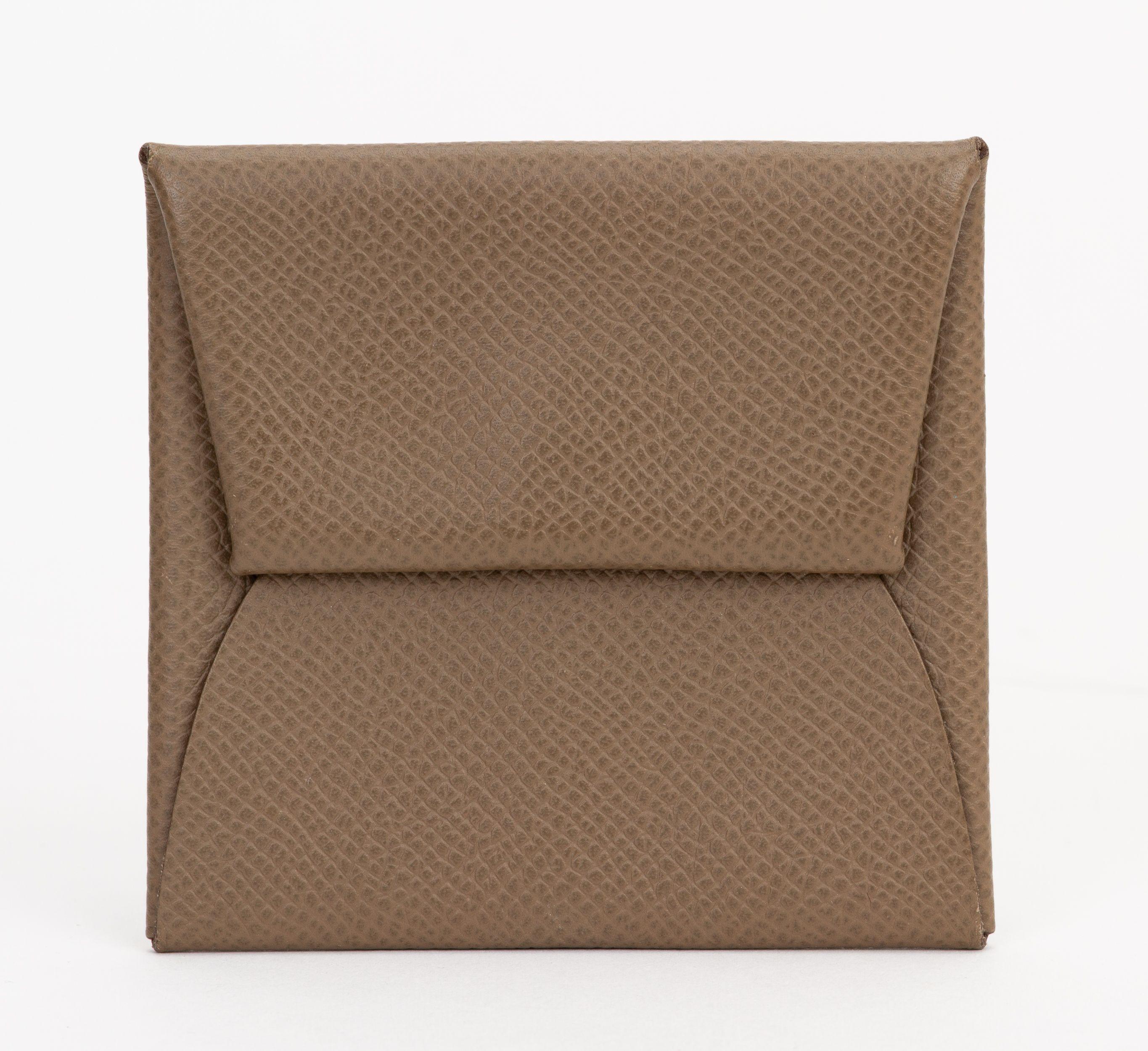 Hermés Bastia Etoupe Coin Purse