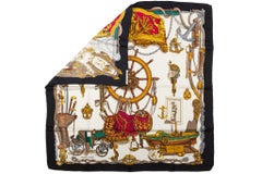 Écharpe en soie Bateau A Vapeur d'Hermès