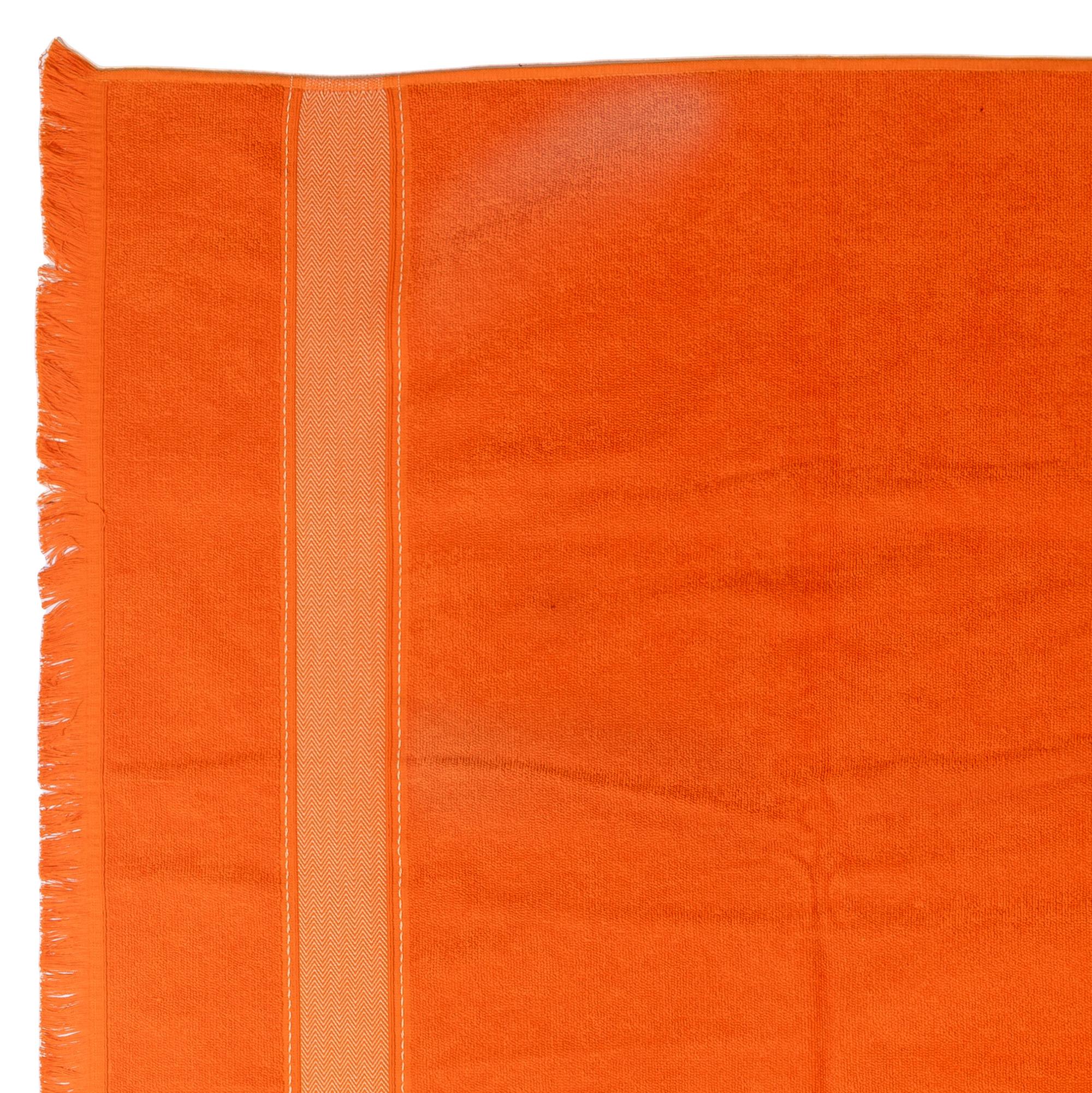 Hermes Bath Beach Towel - 100% gekämmte Baumwolle - Orange - 177x129cm - Neu im Angebot 6