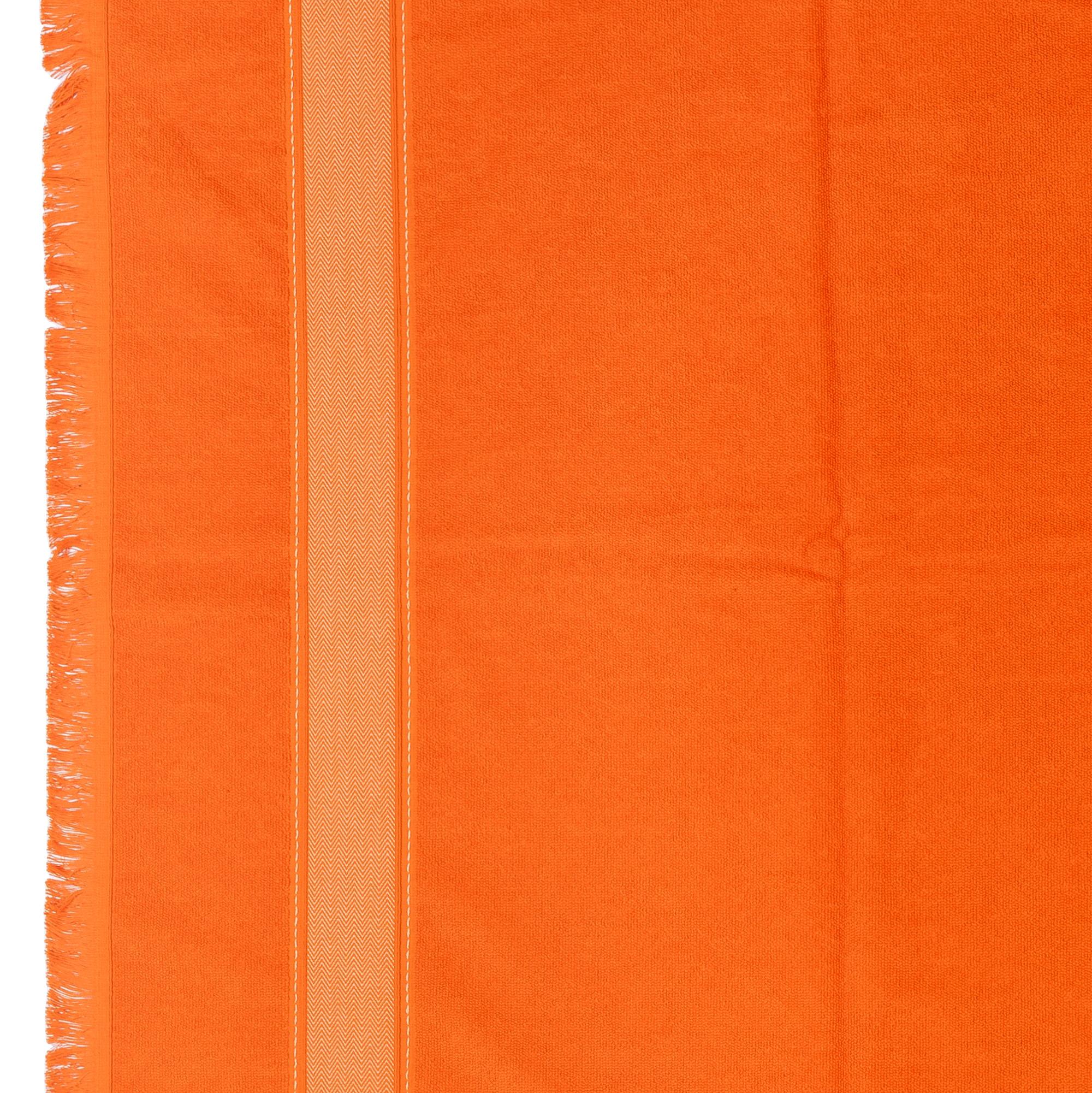 Hermes Bath Beach Towel - 100% gekämmte Baumwolle - Orange - 177x129cm - Neu im Angebot 9
