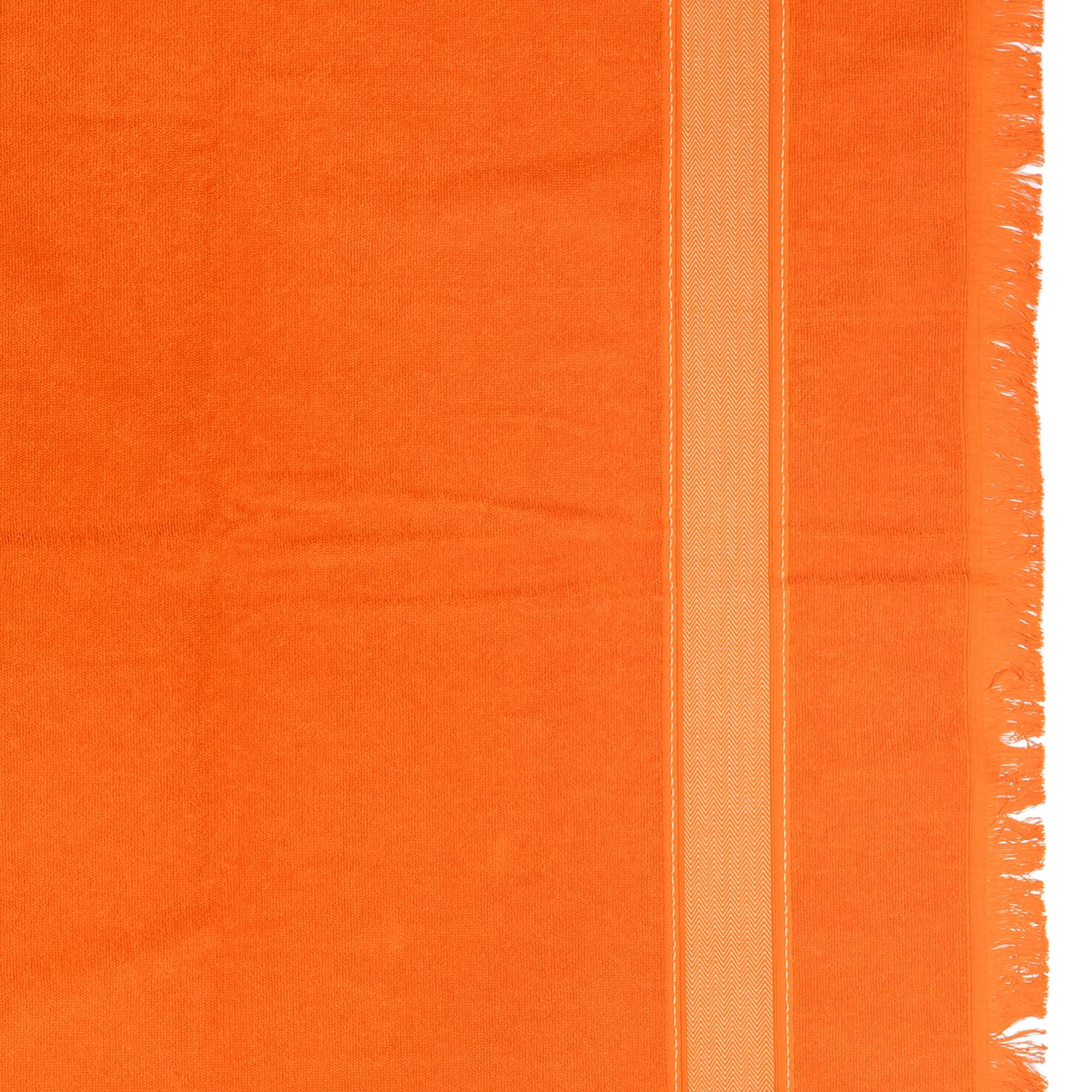 Hermes Bath Beach Towel - 100% gekämmte Baumwolle - Orange - 177x129cm - Neu im Angebot 11
