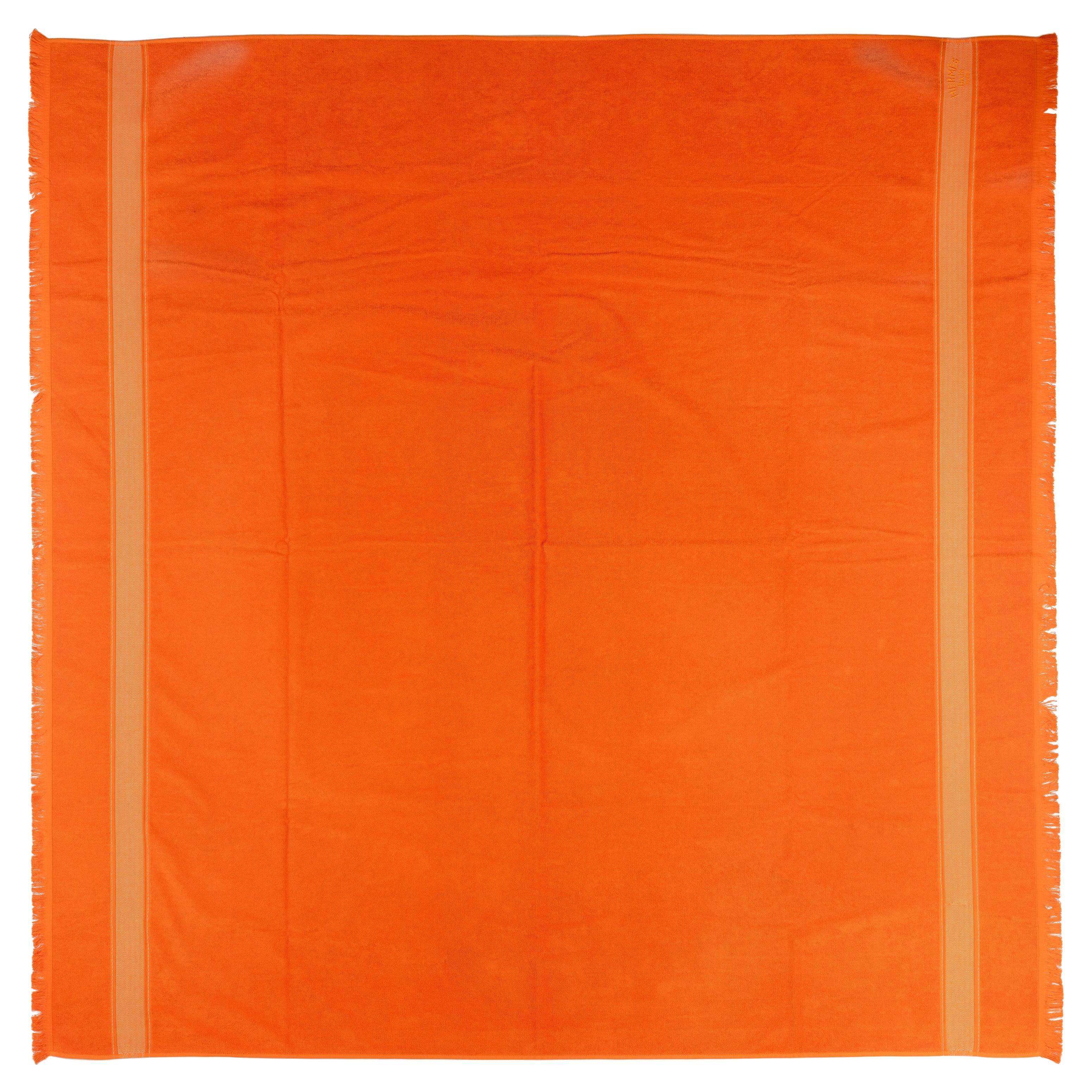 Asciugamano da bagno Hermes - 100% cotone pettinato - Arancione - 177x129cm - Nuovo