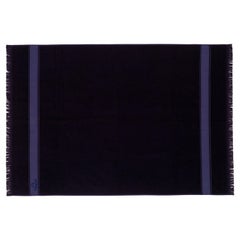 Hermes Bath Towel - Fringes - Black - 100% Cotton - 95x144cm - New / Care Tag