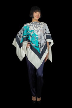 Hermes beach poncho 'Eperons d'or'