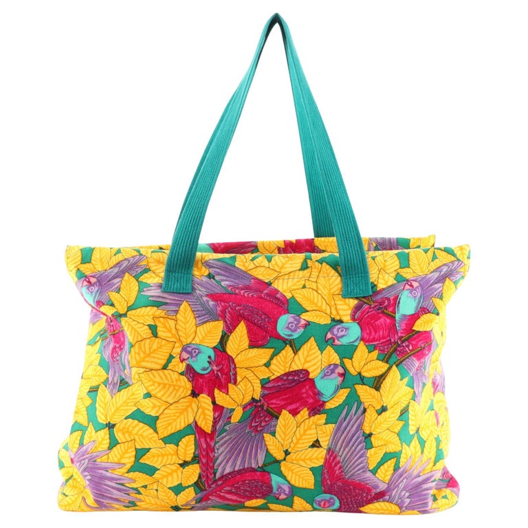 Small Terry Cloth Hermes Inspired beach tote main image 0