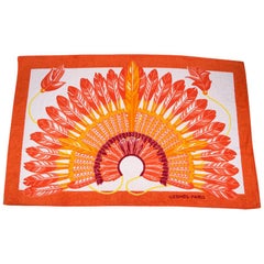 Hermes Beach Towel Tapis de Plage Brazil Orange New
