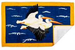 Hermès Strandtuch mit Pelikan-Design