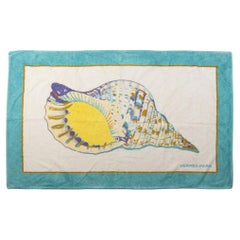 Serviette de plage Hermès avec design de coquillages