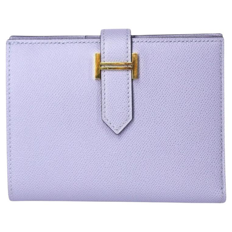 Cartera compacta Hermès Béarn de piel Epsom en venta